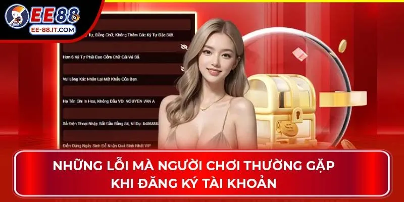 Những lỗi mà người chơi thường gặp khi đăng ký tài khoản